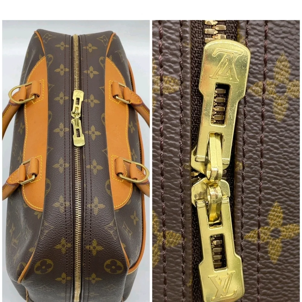 Auth Louis Vuitton Monogram Deauville Handbag W/DustBag - Picture 13 of 16